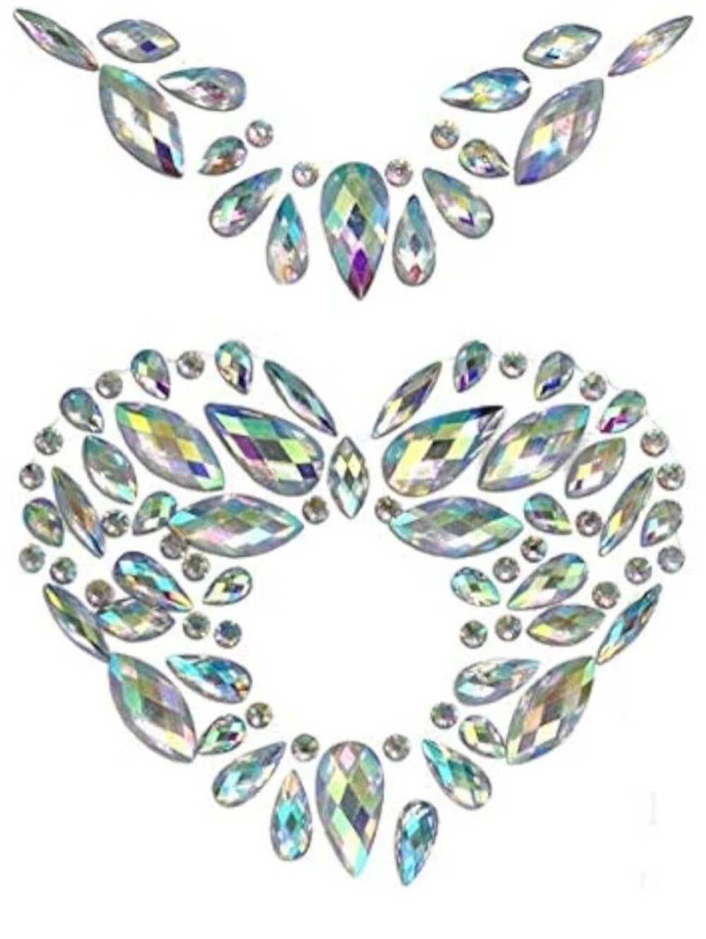 Rhinestone Warming Jewelry Body Jewelry Self Adhesive Body Jewelry Festival Fash
